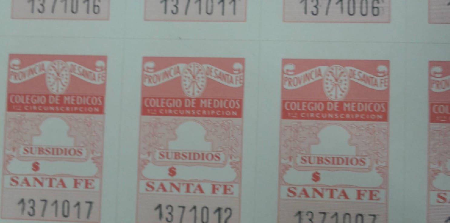 Estampillas del Colegio de Médicos